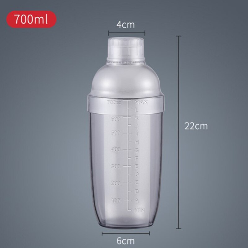 Acrylic Tea Shaker Cocktail Juice Shaker Bottle Bar Supplies: B700