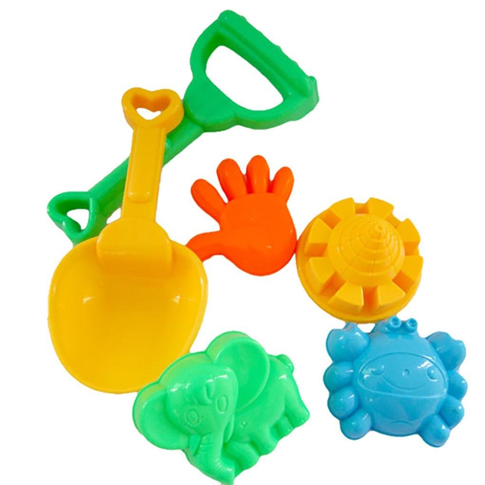 7 stks/set Kids Zand Strand Kasteel Emmer Spade Schop Hark Model Water Gereedschap Speelgoed Outdoor Fun