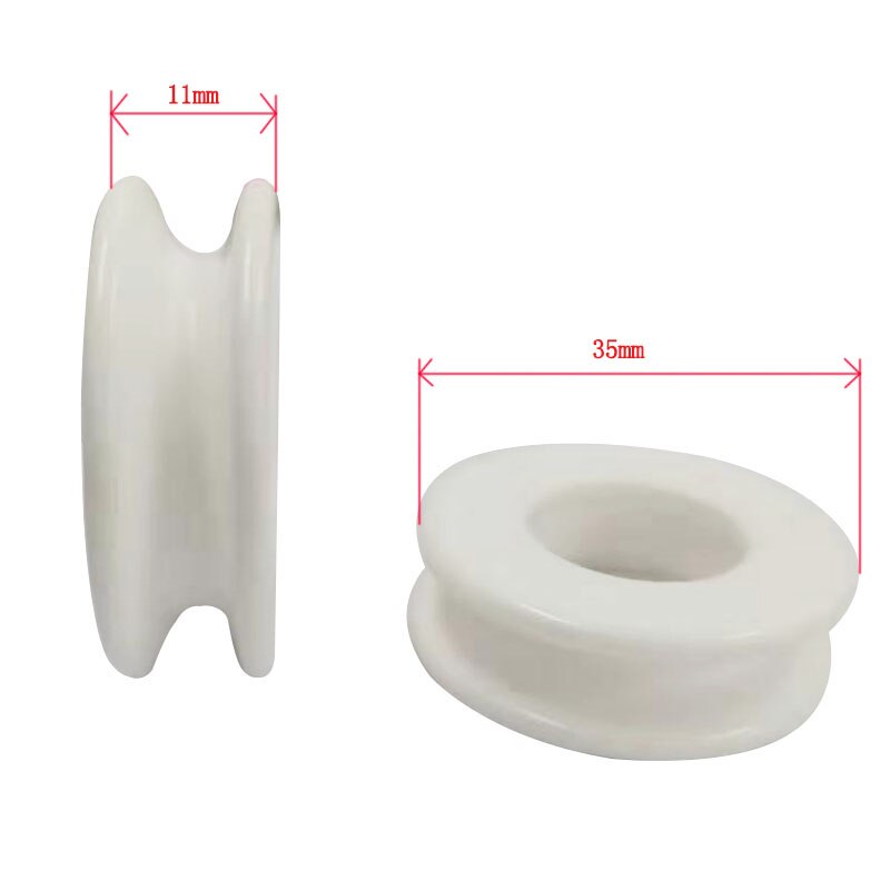 Ceramic wire roller 99 porcelain all ceramic guide wheel wire drawing die ceramic guide wheel textile cable all ceramic guide wh: U-shaped 8