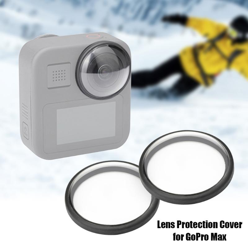 Tapa protectora para lente de cámara, funda antiarañazos para GoPro Max, accesorios para cámara de acción, 2 uds.