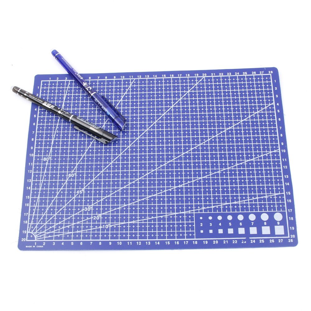 A4 Grid Lines Cutting Mat Scale Plate Craft Card Fabric Leather Paper Board