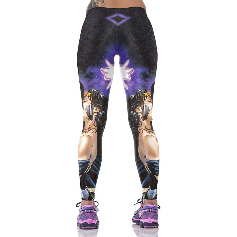 Plus Size Fitness Broek Bruin Tigter Afdrukken Sport Broek Voor Vrouwen 3D Printingbodybuilding Broek 3 Patronen