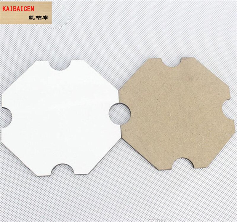 15 Stks/partij Diy Sublimatie Blank Mdf Houten Coaster Keuken Accessoires Mat Cup Bar Mok Drink Pads Captain Coaster: 8DM-011-D100X100X4mm