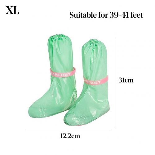1 par udendørs vandtæt skridsikker overtrækssko fodtøj støvle skoovertræk beskytter overtrækssko fodtøj støvle skoomslag beskytter: Grøn xl