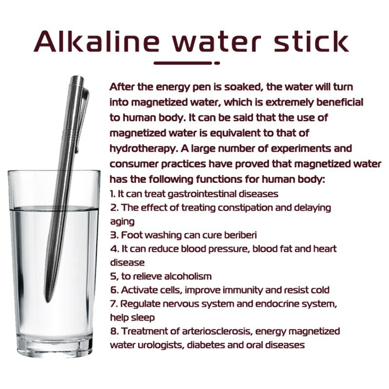 Negativ Ionen Energie Zauberstab NANO Energie Stift Alkalische Wasser Stock Wasser Molekül Aktivierung Stift