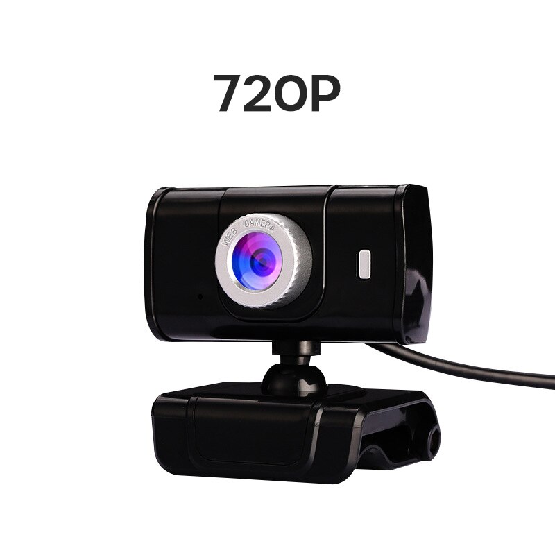 1080P Webcam Met Microfoon Full Hd Video Webcam Computer Randapparatuur Usb Web Camera Voor Laptops Desktop Webcam Camera: 720P