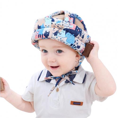 Baby Veiligheid Helm Baby Anti-Val Hoofddeksels Hoofdbescherming Hoed Anti Collision Veiligheidshelm Cap Kids Casco Bebe Anti caidas: Blauw