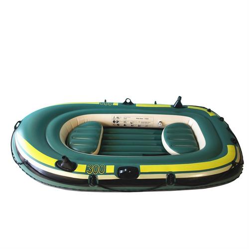 Inflatable Boat Set Heavy Duty Waterproof Long-lasting Anti-sun Foldable Fishing Air Kayak Canoe Set For 3 Person