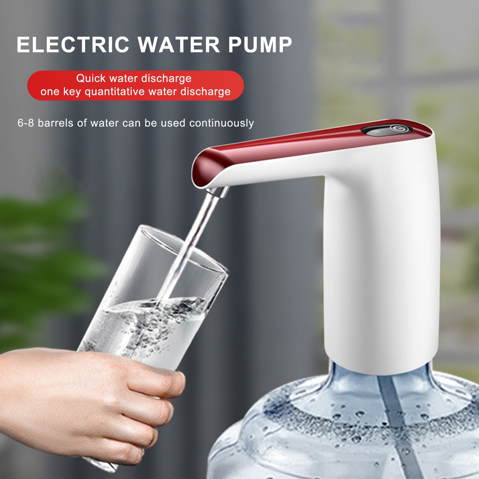 Waterflespomp usb-oplaadsysteem automatische drinkwaterpomp draagbare elektrische waterdispenser waterfles huishoudelijk