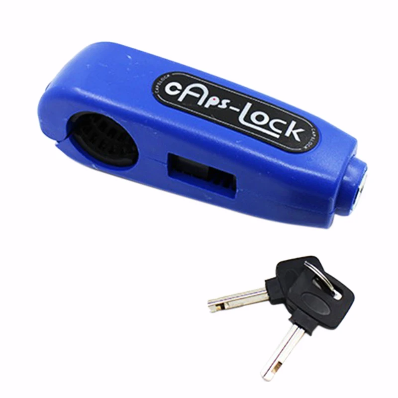 LMoDri Universal- Motorradschloss Rolle Lenker Sicherheitsschloss Bremse Gasgriff Diebstahlsicherung Sicherheitsschlösser: Blau