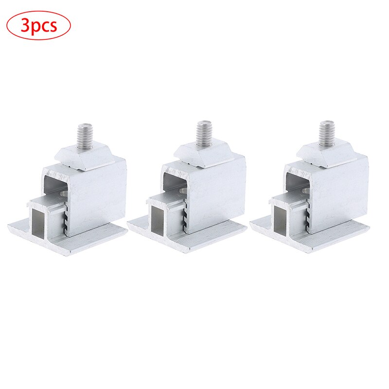 1/3/5Pcs Zonnepaneel Montagebeugel Klem Niet-Verstelbare Verstelbare Beugel Breed Fotovoltaïsche Ondersteuning Solar systeem Accessoires: 3pcs 35-50mm medium