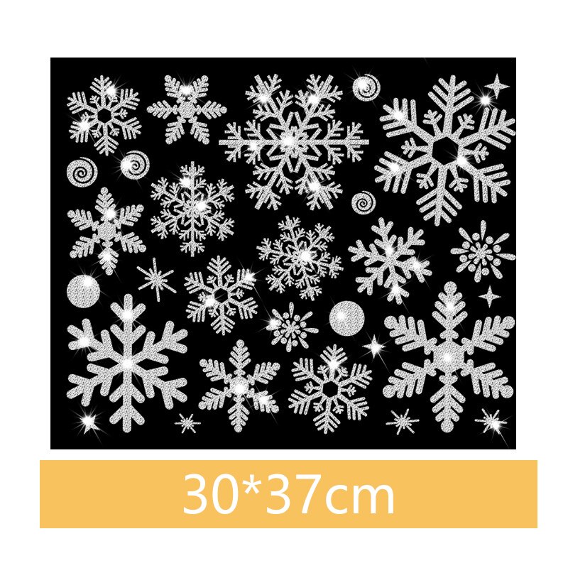 Snowflake Electrostatic Sticker Window Kids Room Christmas Wall Stickers Home Decal Decoration Year Wallpaper Showcase Decor: 05