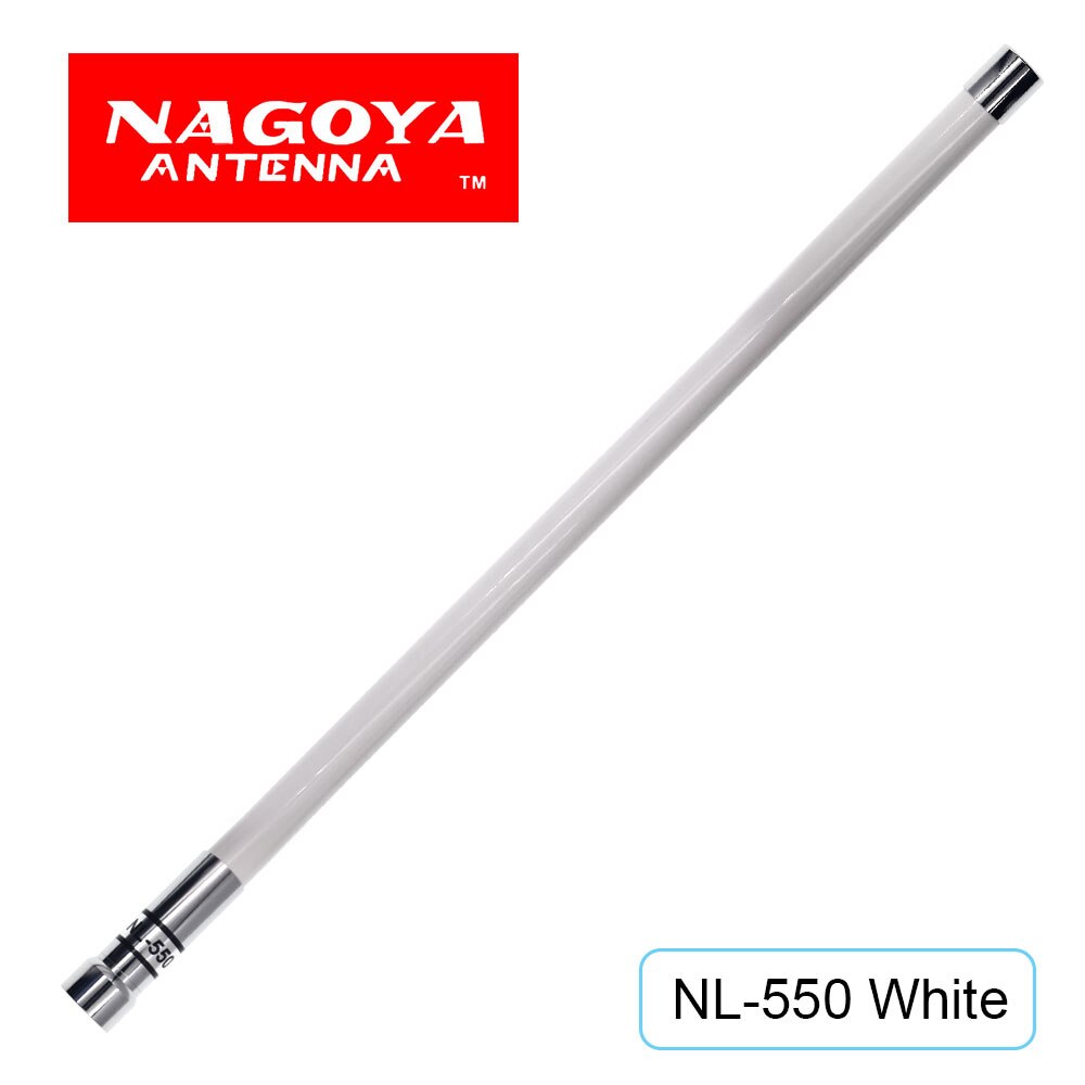 NAGOYA NL-550 VHF UHF 144mhz /430mhz banda Dual 200W 3.0dBi antena de fibra de vidrio de alta ganancia para Radio móvil coche bidireccional: Blanco