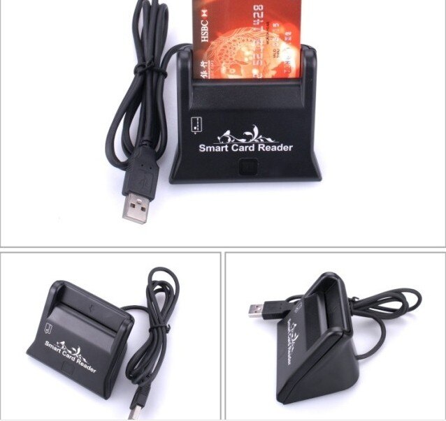 Smart USB ATM Card Reader For CAC/ID Chip card Free CD Driver