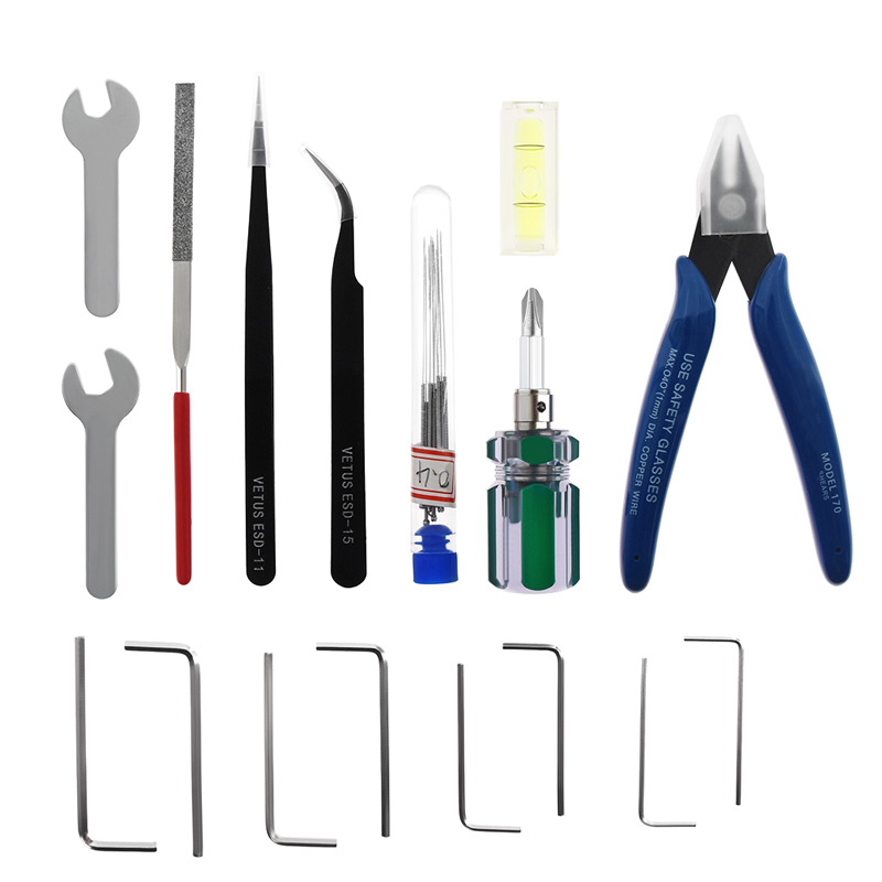 3D Printer Accessories Nozzle Supplies Cleaning Tool Model Trim Toolbox Print Head Repair Kit