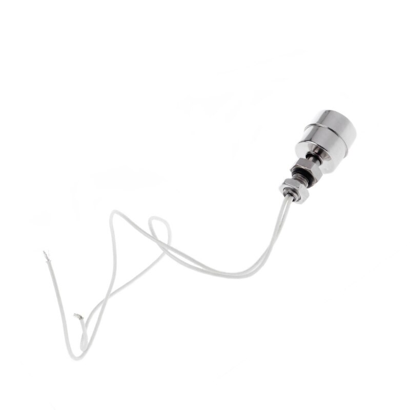 Sensor de nivel de agua líquida Vertical de acero inoxidable, interruptor de flotador interno de 45mm, línea 35CM 10W