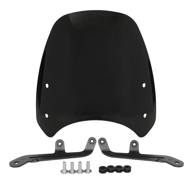 Motorbike Windshield For Triumph Speed Twin 1200 XC Front Windscreen Shield Screen with Bracket: Dark Smoke
