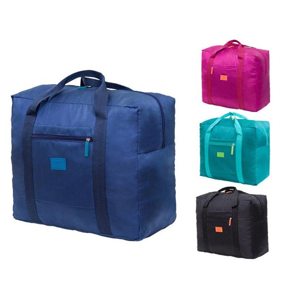 Folding Travel Storage Bags Totes Extra Large Casual Clothes Container Backpack Handle Travel Luggage Trolley Organizer 1pc