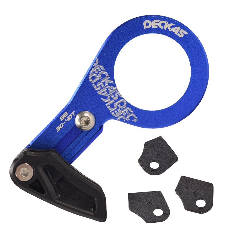 DECKAS Bike Chain guide MTB Bicycle chain guide 1X System ISCG03/ISCG05/BB mount CNC Single Speed Wide Narrow Gear Chain Guide: BB Blue