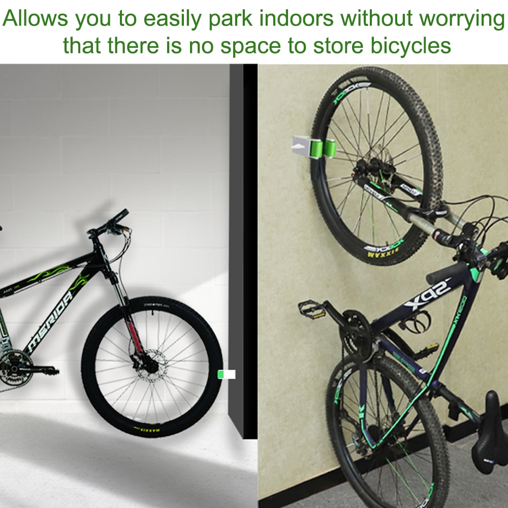 Bicycle Parking Rack Buckle Portable Wall Mount Hook Mountain Road Bike Indoor Vertical Bike Storage Cycling Display Stand