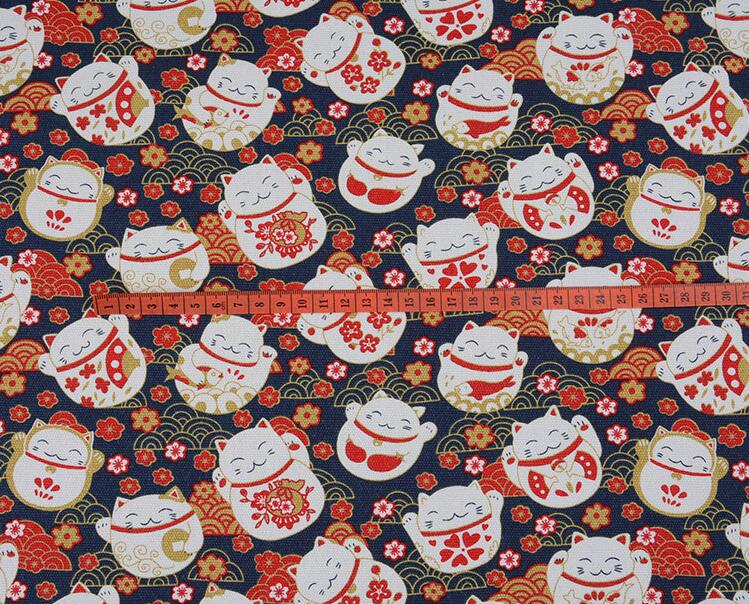 Tissu de coupe en coton 13 couleurs Shiba | Chiens inu chats chanceux, toile imprimée, tissu en coton, accessoires bricolage 1 mètre 0.914: 9