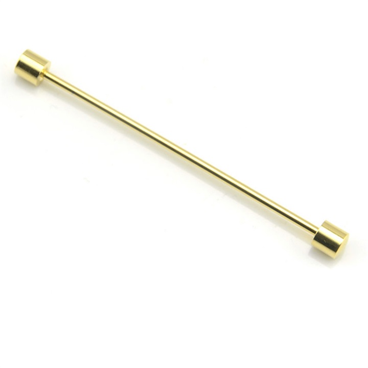 collier maigre épingle pour hommes français chemise col reste mariage fête costumes mince épingles à cravate mâle col cravate barre: Gold