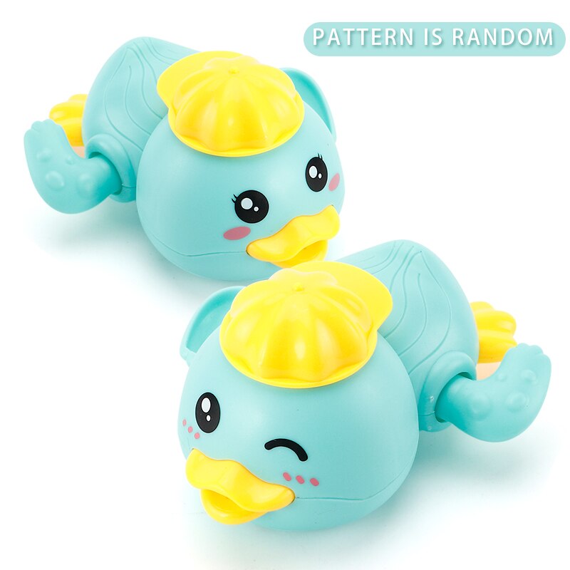 Single Cute Cartoon Animal Little duck Classic Baby Water Toy Infant Swim Wound-up Chain Clockwork Kids Beach Bath Toys: YZ-663