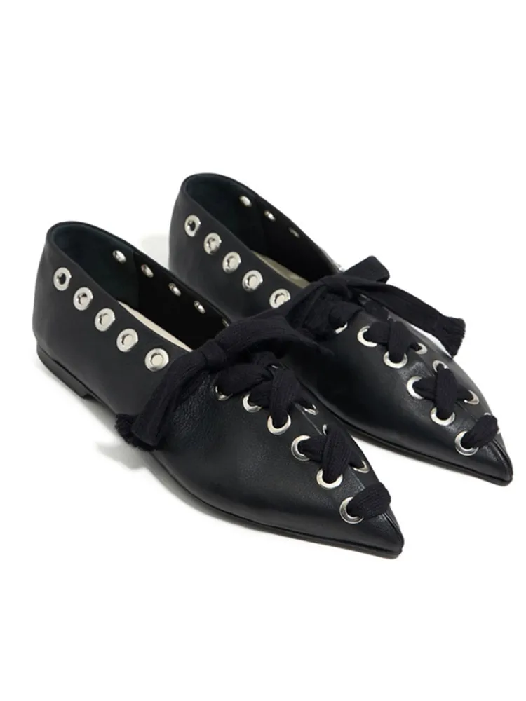 2025Primavera/Estate Nuove scarpe basse da balletto da donna Moda punta a punta 34-44 Scarpe basse da donna grandi Scarpe da donna Four Seasons