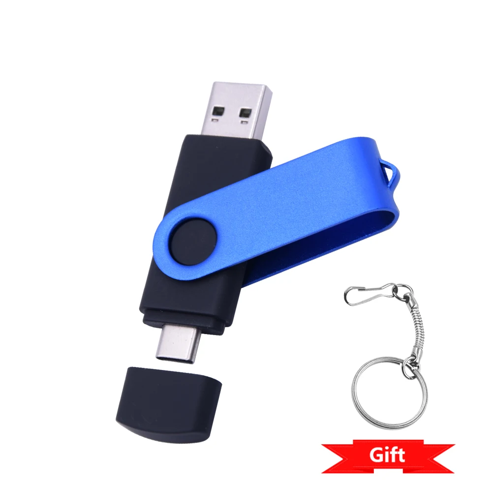 Usb flash drive 64gb 128gb type c flash drive 2 in 1 otg usb 2.0+ usb c pendrive 128gb 64gb dual type c drive photo stick: Rood / 16 gb