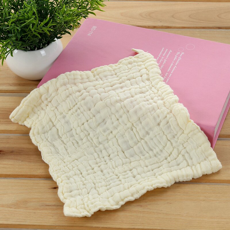 Six layers of gauze cotton square towel Children towel Fold a handkerchief Plain printed saliva towel: 2