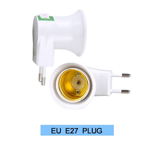 Foxanon Lamp Holder Converters E27 to GU10 E27 to E14 E27 to 2E27 E14 to E27 Conversion Socket Adapter Lamp Holder For Led Light: EU E27 PLUG