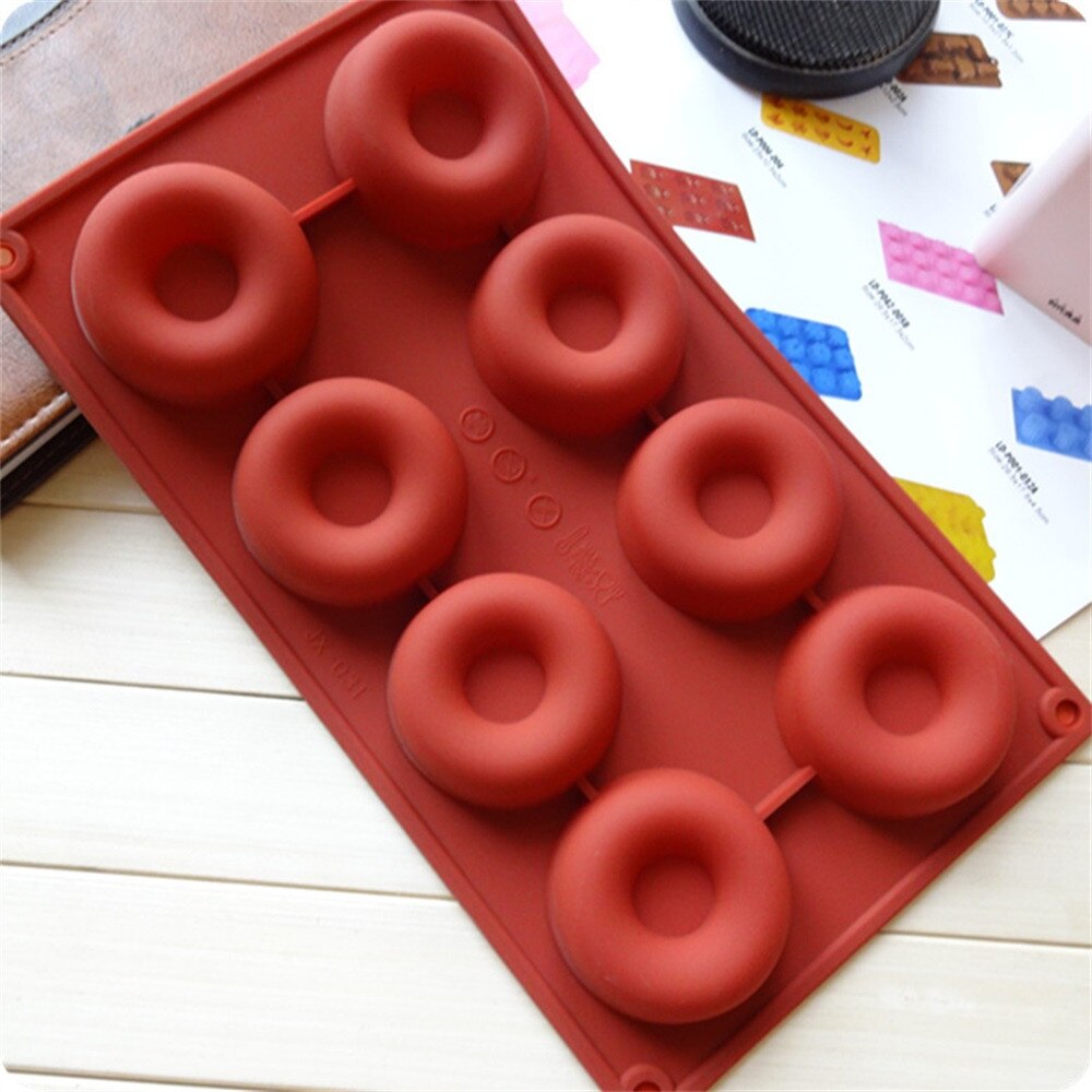 1Pc Bakken Tools Mini Donut Pan Non-stick Siliconen Mold Donut Lade Cakevorm 6-Cavity/18-Cavity/28-Holte Dessert Tool