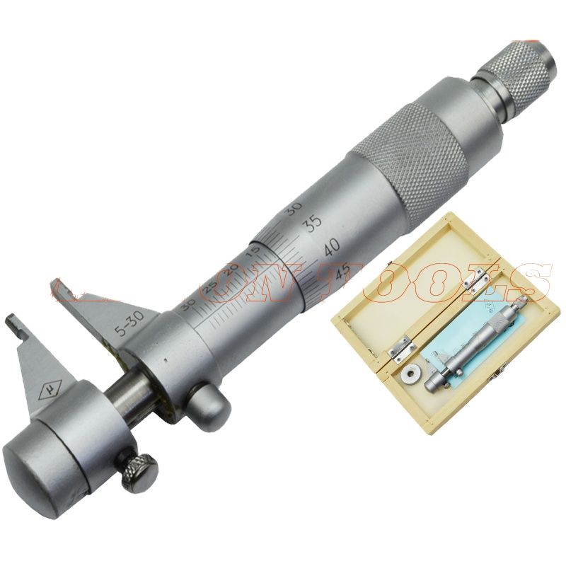 5-30mm Inside Micrometer Screw Gauge Metric Internal Micrometers Carbide Measuring Tools