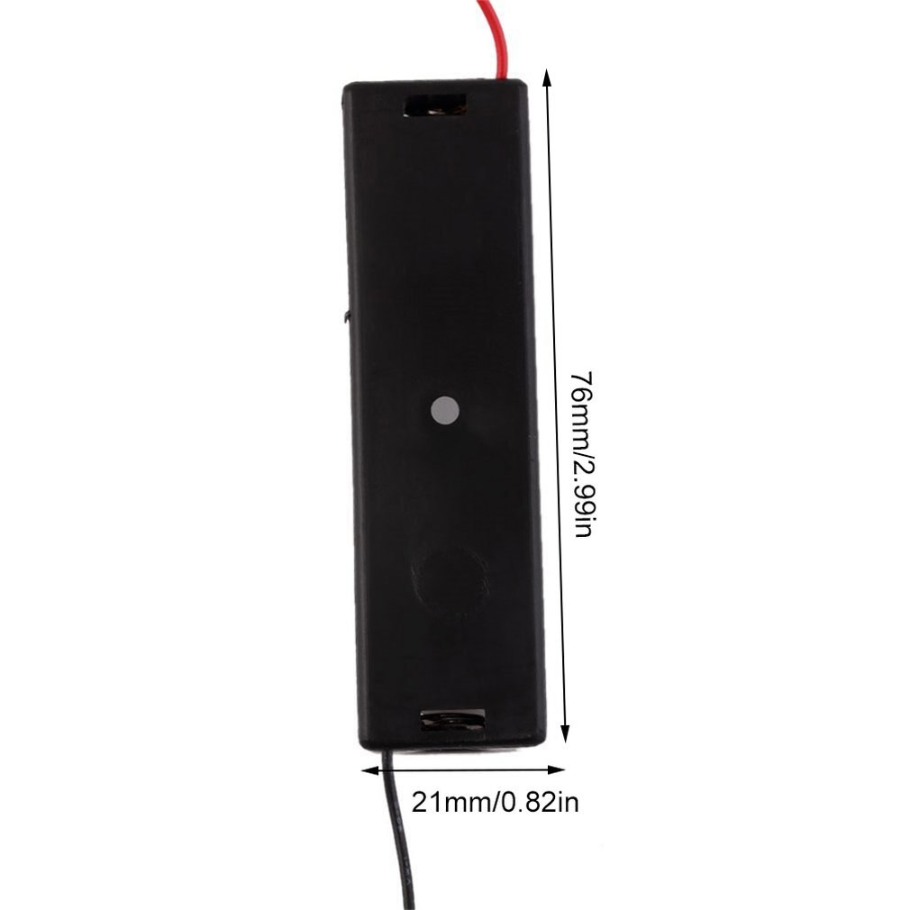 Durable One 18650 Battery Holder 1 Section With Line 18650 Battery Box 18650 Lithium Battery Box Single Section 3.7V