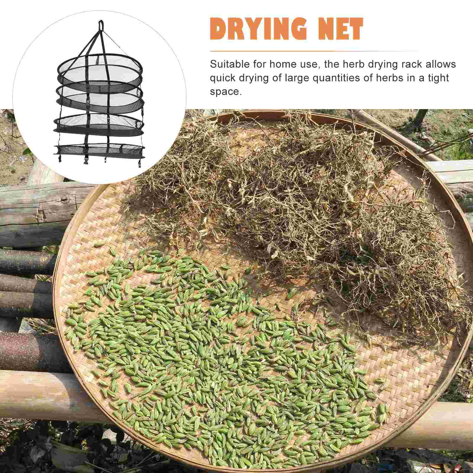 1Set Orchard Drying Net Drying Net Round Drying Net Herb Drying Rack for Garden Outdoor Home