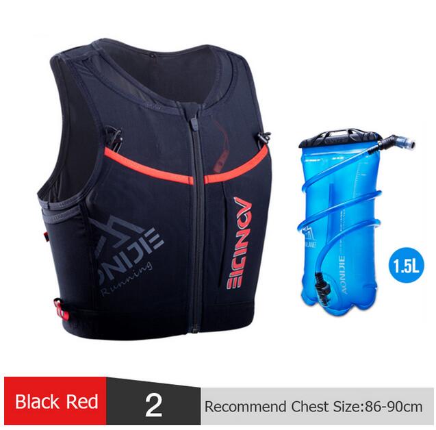 AONIJIE-Mochila deportiva de secado rápido, chaleco de hidratación con cremallera para senderismo, correr, Maratón, 10L
