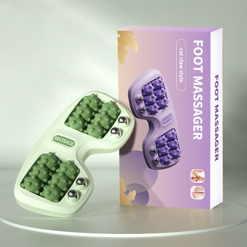 ómCC11 Parque Voetroller Massager Voetmassage Magnetische kralenroller Meerdere punten voetmassage Voettherapie Wrijven Voetmassageapparaat: Transparant