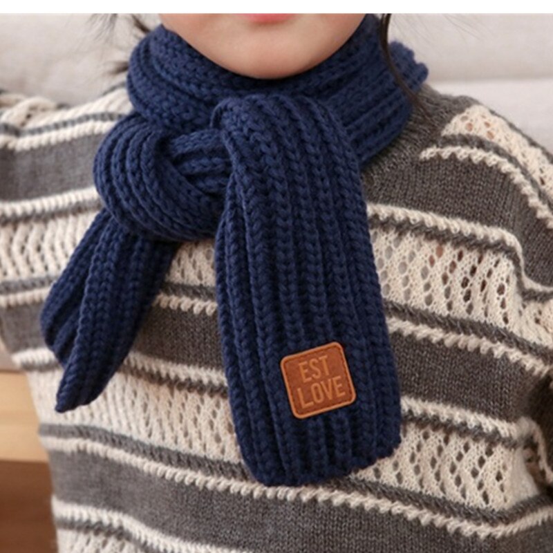 Winter warme baby gebreide sjaal kinderen jongens meisjes breien effen sjaal halskraagwarmer sjaals accessoires
