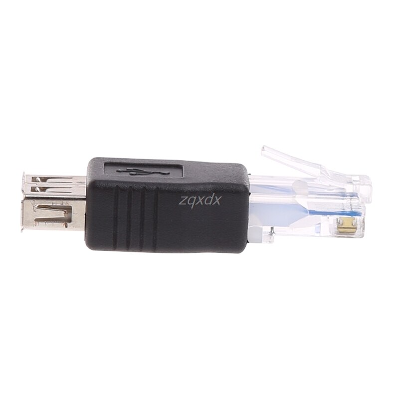 USB Type A Female To RJ45 Male Ethernet LAN Network Router Socket Plug Adapter Whosale&amp