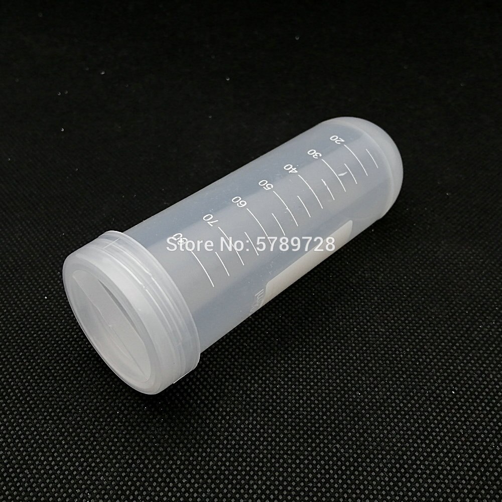 Tubo de centrífuga de plástico de 100ml con línea de escala, tubo de muestra con tapa de rosca, uso en análisis de PCR, 12 Uds.