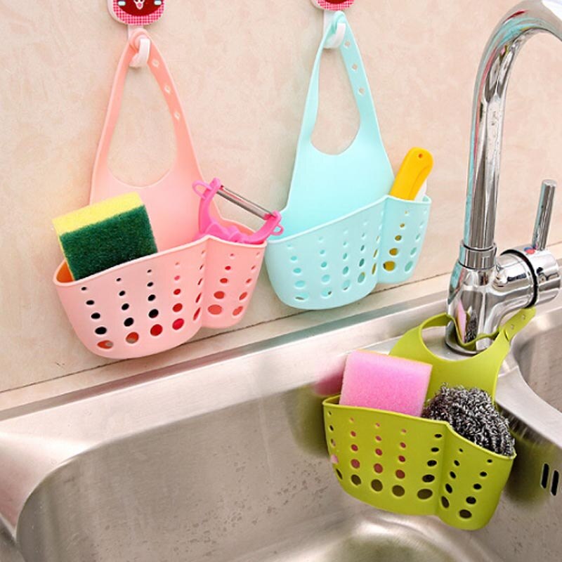 Keuken Spons Houder Aftappen Rack Gootsteen Sponsbakje Badkamer Opslag Plank Gootsteen Houder Afvoer Mand 10