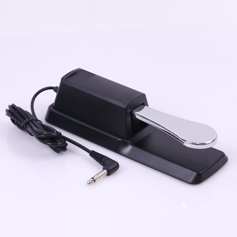 Newest Practical Damper Sustain Foot Pedal Damper Pedal Black Metal Midi Keyboard Sustain Pedal for Electric Piano Keyboards