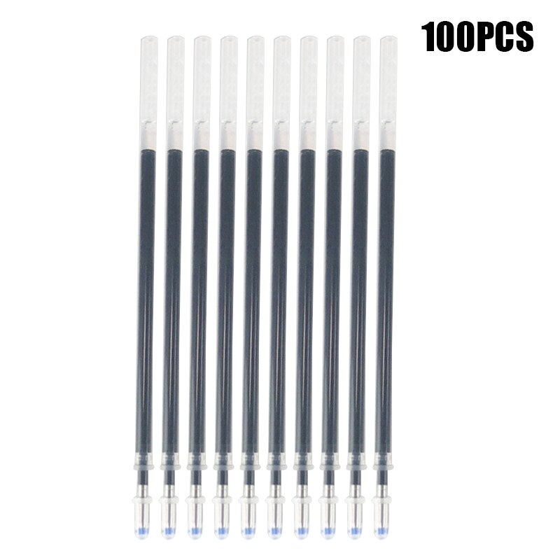 100 Stuks Warmte Wissen Pen Vullingen Hoge Temperatuur Verdwijning Pen Vullingen Lederen Kledingstuk Dash Marker H-Best: Black