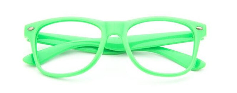 Vintage børn dreng pige fuld kant brillerammer nærsynethed rx stand barn barn briller briller kommer uden linser: Grøn