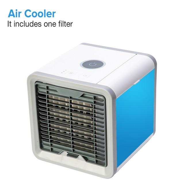 Bærbar luftkølerventilator mini mobil klimaanlæg til hjemmet køleventilator bærbar klimaanlæg personlig plads usb skrivebord fans: Luftkøler