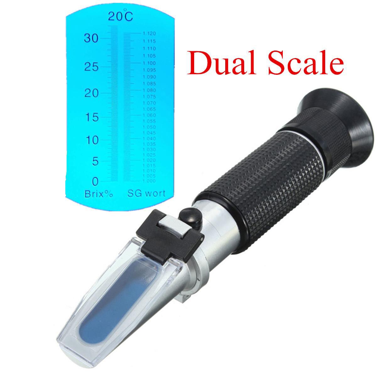 Digital Handheld Brix Refractometer With ATC Calibration Oil Sugar Tester 0-32% Tools For Fruit Vegetables Juice Percent Meter