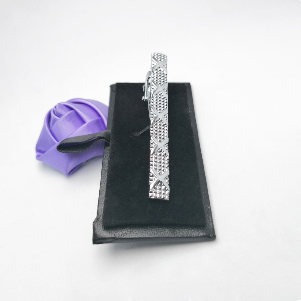 HUISHI Krawatte Stift Schließe Bar Krawatte Clips Für Männer Silber Farbe Männlichen Metall Kupfer Geschäft Krawatte Clip Herren Krawatte Clips
