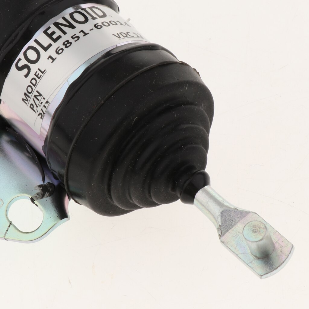 12V Fuel Shutdown Solenoid Cut Off Solenoid for Kubota Mower Tractor Excavator RTV, Aftermarket Parts