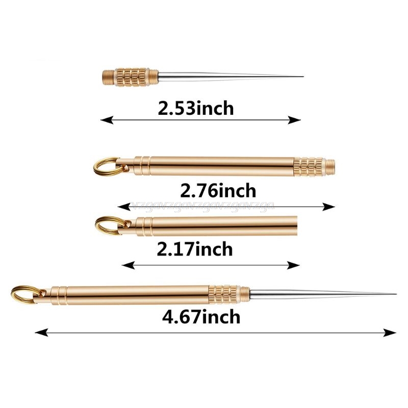 2 Stuks Pocket Titanium Magazijn Tandenstoker Houders Waterdicht Fruit Vork O30 19