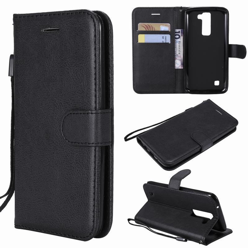 Capa de couro flip magnético para lg, k7 k8, lg k350 k350e k350n estojo de celular de 5.0"